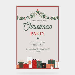 Elegant modern acrylschild voor kerstfeest acryl bord