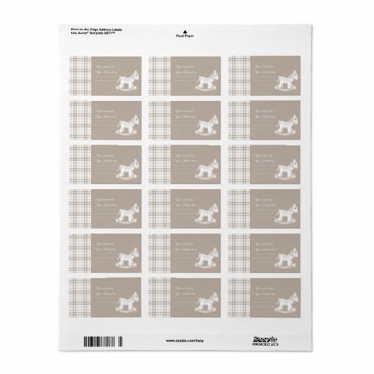 ELEGANT &MODERN ADRESETIKETTEN DOOR MUMSBUBSNGRUBS ETIKET (Full Sheet)
