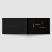 Elegant modern afscheid verlaten partij pensioen gastenboek (Volledig)