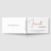 Elegant modern afscheid verlaten partij pensioen gastenboek (Volledig)