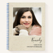 Elegant Modern Afstudeerder Party Gast Foto Afstud Notitieboek (Voorkant)