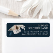 Elegant Modern Afstudeerder Pet & Tassel Afstudere Etiket (Insitu)