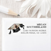 Elegant Modern Afstudeerder Pet & Tassel Afstudere Etiket (Insitu)