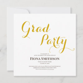 Elegant Modern Afstudeerfeest Vierkant Kaart