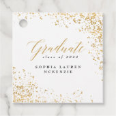 ELEGANT MODERN AFSTUDEREN BEDANKJES LABELS (Voorkant)