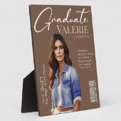 ✨Elegant & Modern Afstuderen fotoplaquette Fotoplaat (Zijkant)