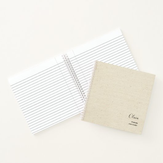 Elegant modern Afstuderen Guest Book Notitieboek (Binnen)