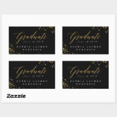 ELEGANT MODERN AFSTUDEREN RECTANGULAR STICKER (Vel)