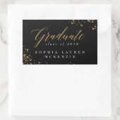 ELEGANT MODERN AFSTUDEREN RECTANGULAR STICKER (Tas)