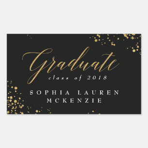 ELEGANT MODERN AFSTUDEREN RECTANGULAR STICKER