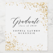 ELEGANT MODERN AFSTUDEREN WIJN ETIKET (Enkel label)