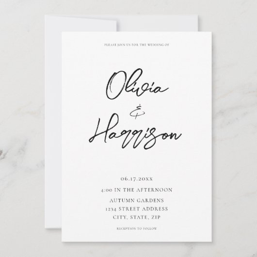 Elegant modern alles in één budgetweddenschap kaart (Voorkant)