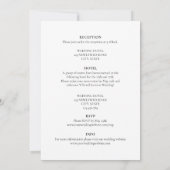 Elegant modern alles in één budgetweddenschap kaart (Achterkant)