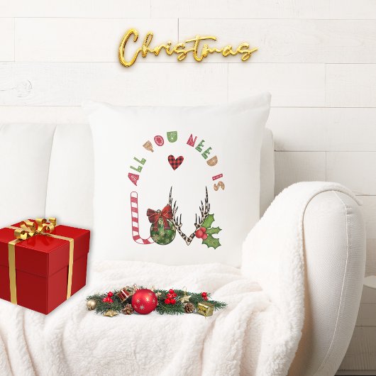 Elegant Modern Alles wat je nodig hebt is liefde k Kussen