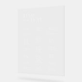 Elegant Modern Alphabetical Find Your Seat Wedding Acryl Bord (Hoek)