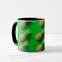 Elegant modern ananas tropisch fruit patroon