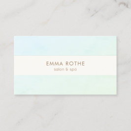 Elegant Modern Aqua Green Ombre Beauty Visitekaartje