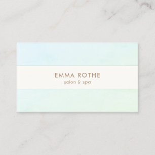 Elegant Modern Aqua Green Ombre Beauty Visitekaartje