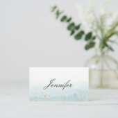 Elegant Modern Aquerell Mint Grün Gold Plaatskaartje (Staand voorkant)