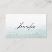 Elegant Modern Aquerell Mint Grün Gold Plaatskaartje (Voorkant)