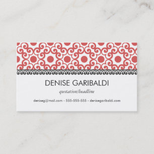 Elegant modern Arabesque Business Calling Card Contactkaartje