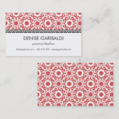 Elegant modern Arabesque Business Calling Card Contactkaartje (Voorkant / Achterkant)