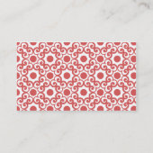 Elegant modern Arabesque Business Calling Card Contactkaartje (Achterkant)