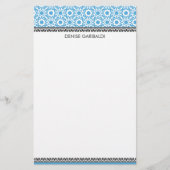 Elegant Modern Arabesque Gepersonaliseerd Briefpapier (Voorkant)
