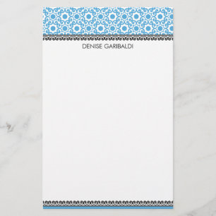 Elegant Modern Arabesque Gepersonaliseerd Briefpapier
