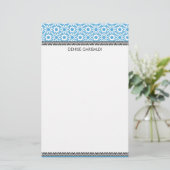 Elegant Modern Arabesque Gepersonaliseerd Briefpapier (Staand voorkant)