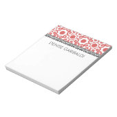 Elegant Modern Arabesque Gepersonaliseerd Notitieblok (Linkerzijde)