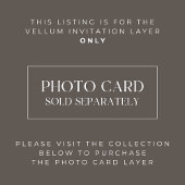 Elegant Modern Arch Overlay Afstudeerder Vellum Uitnodigingen