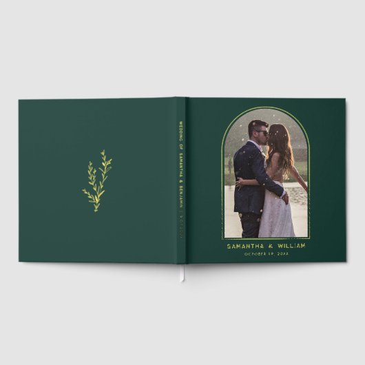 Elegant Modern Arch Photo Wedding Gastenboek (Volledig)
