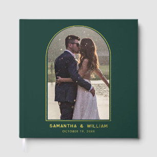 Elegant Modern Arch Photo Wedding Gastenboek
