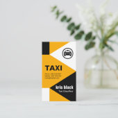 Elegant Modern Arrowiad Triangles Taxi Service Visitekaartje (Staand voorkant)