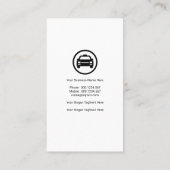 Elegant Modern Arrowiad Triangles Taxi Service Visitekaartje (Achterkant)