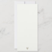 ELEGANT MODERN ART DECO WHITE SILVER VERLOVING KAART (Achterkant)