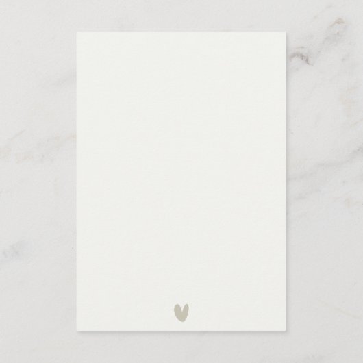 ELEGANT MODERN ART DECO WHITE SILVER WEDDING RSVP INFORMATIEKAARTJE (Achterkant)