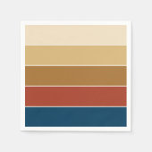 Elegant Modern Autumn-kleuren gestript Servet (Voorkant)