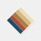 Elegant Modern Autumn-kleuren gestript Servet (Hoek)