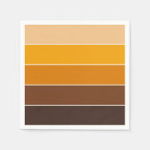 Elegant Modern Autumn-kleuren gestript Servet (Voorkant)