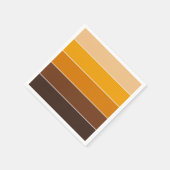 Elegant Modern Autumn-kleuren gestript Servet (Hoek)