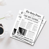 Elegant modern baby shower kaart