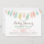 Elegant, Modern Baby shower Uitnodiging (Voorkant)