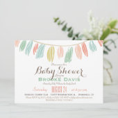 Elegant, Modern Baby shower Uitnodiging (Staand voorkant)