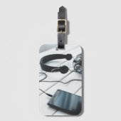 Elegant modern Bagagelabel (Voorkant (verticaal))