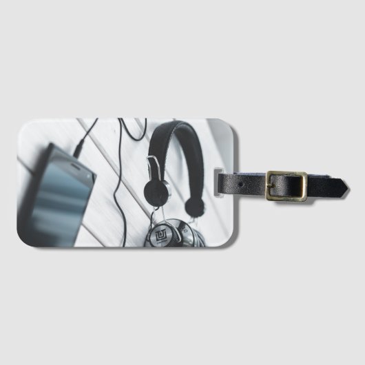 Elegant modern Bagagelabel (Voorkant (horizontaal))