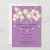 ELEGANT MODERN BALLOON PAARS BIRTHDAY KAART (Voorkant)