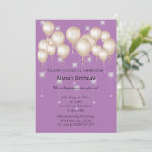 ELEGANT MODERN BALLOON PAARS BIRTHDAY KAART (Staand voorkant)