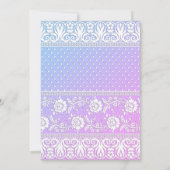 ELEGANT MODERN BALLOON PAARS BLAUW VERJAARDAG KAART (Achterkant)